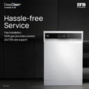 IFB 14 Place Settings Freestanding Dishwasher (Neptune FX14, White) view 6