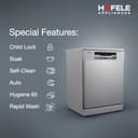 Hafele Aqua Chrome 13 Place Settings Dishwasher view 5