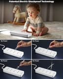 FEDUS 8-Socket Surge Protector with USB-A and USB-C view 8