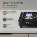 Prestige Iris 3 Burner Glass Top view 4