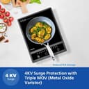 Philips HD4934 1300W Induction Cooktop view 4