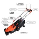 BLACK+DECKER BEMW461BH-GB 1400W Electric Lawn Mower view 2