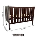 R for Rabbit Baby Den Lite Wooden Cot view 4