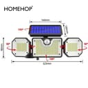 Homehop 226 LED Solar Motion Sensor Light view 5
