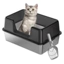 Qpets Stainless Steel Cat Litter Box