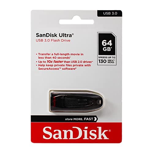 SanDisk Ultra 64GB USB 3.0 (Black)