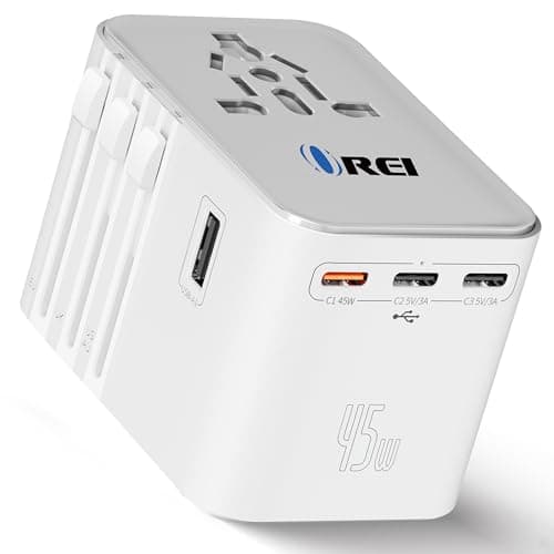 OREI 45W Universal Travel Adapter (3 USB-C + 2 USB-A)