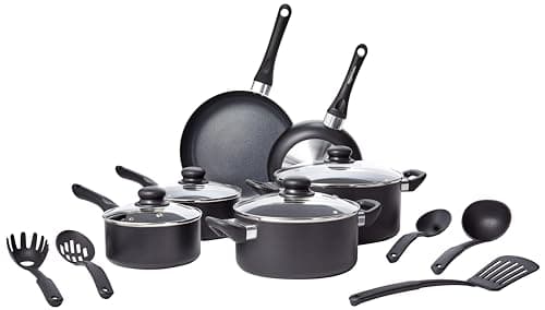 Amazon Basics 15-Piece Non-Stick Cookware Set