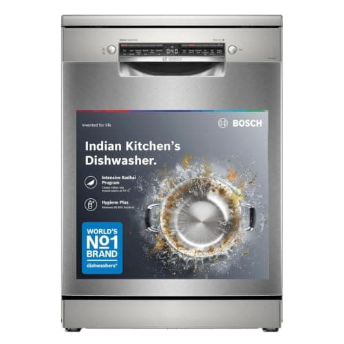 Bosch 15 Place Setting Free Standing Dishwasher (SMS6HMI00I, Silver Inox)