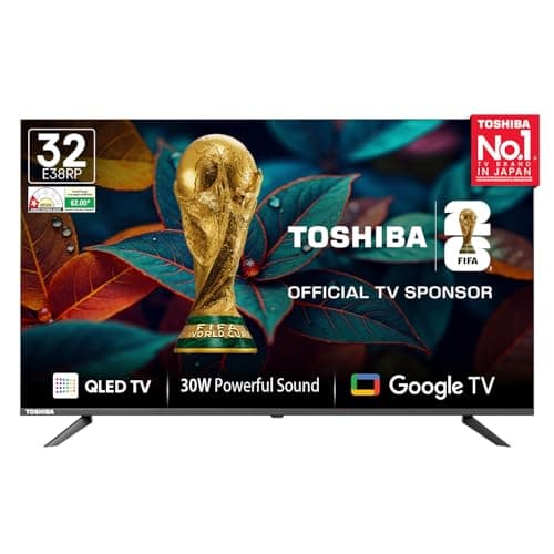 TOSHIBA 80 cm (32 inches) E38RP Series Smart QLED Google TV 32E38RP