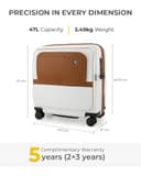 EUME Overnighter Pro Luggage Trolley 18 inch, German Bayer Polycarbonate view 3