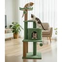 Purrway Soft Fur Activity Cat Tree with Hammock view 2