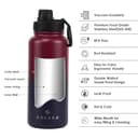SOLARA Vacuum Insulated Water Bottle 1L view 2