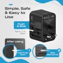 Ceptics 65W GaN Universal Travel Adapter (2 USB-C + 1 USB-A) view 7