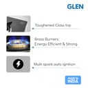 Glen 4 Burner Auto Ignition Glass Top view 4
