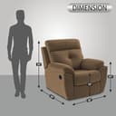 Adorn India Premium Majestic 1 Seater Manual Recliner view 2