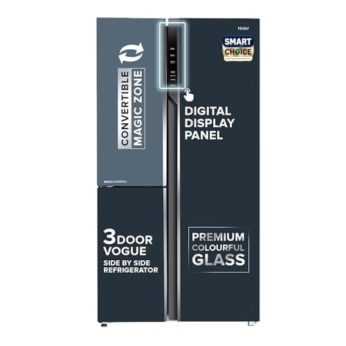 Haier 598L 3-Door Vogue Side by Side Refrigerator HRT-683GOG-P