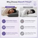 Wakefit Orthopaedic Memory Foam Pillow (Medium, 23x15 in) view 6