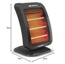 Havells Inclino 1200W 3-Rod Halogen Heater view 3