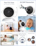 ARENTI 2K WiFi 6 Baby Monitor with 5" Screen view 3