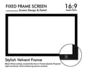 BIG VUE Fixed Frame 120' Screen (16:9) view 3