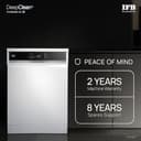 IFB 14 Place Settings Freestanding Dishwasher (Neptune FX14, White) view 5