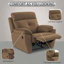 Adorn India Premium Majestic 1 Seater Manual Recliner view 4