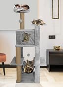 Hiputee 55' Soft Fur Condo Activity Cat Tree view 2