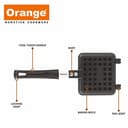 Orange Non-Stick Gas Waffle Maker view 4