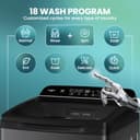 Haier 10.5 Kg 5 Star Inbuilt Butterfly Heater Oceanus Wave Drum Fully Automatic Top Load (HWM105-H688BK) view 4