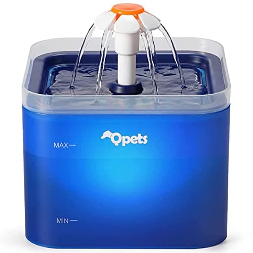 Qpets 2L LED Cat Water Fountain