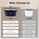 Qpets 2.5L Stainless Steel Fountain view 7