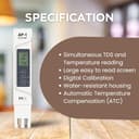 HM Digital AP-1 AquaPro Water Tester with Thermometer view 4