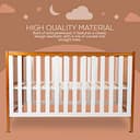 BAYBEE Wooden Baby Cot, Premium Pine Wood view 3