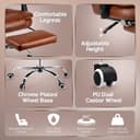 Kepler Brooks Italia Premium Leatherette Office Chair view 4
