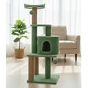 Purrway Soft Fur Activity Cat Tree with Hammock view 3