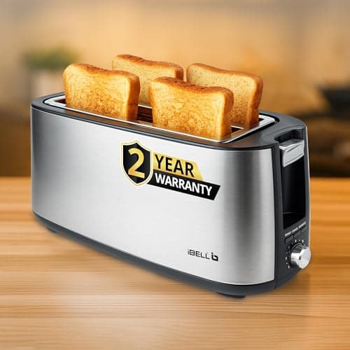 iBELL CrustoF40 1400W 4-Slice Pop-up Toaster