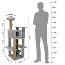 Hiputee 55' Soft Fur Condo Activity Cat Tree view 3