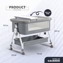 CAREIT Premium 6-in-1 Baby Bedside Cot view 2
