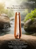 COMFERA Hammered Pure Copper Bottle 950ml view 4