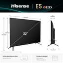 Hisense 80 cm (32 inches) E5S Series HD Ready Smart Hi-QLED Google TV 32E5S view 5