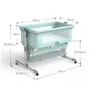 House of Quirk Aluminium Alloy Bedside Sleeper Crib view 3