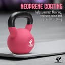 JIMWALT Premium Half-Coated Neoprene Kettlebell view 3