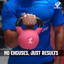 JIMWALT Premium Half-Coated Neoprene Kettlebell view 7