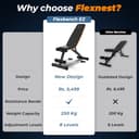 Flexnest Commercial Grade Adjustable & Foldable Bench view 6