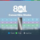 Bosch 303L 3 Star MaxFlex Convert Triple Door Refrigerator view 3