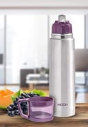 Milton Glassy 1000 Thermosteel Bottle with Cup Lid (1L) view 2