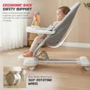 Baybee Nestra Rocker & Bouncer with Music & Light Kick Piano view 3