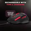 EvoFox Blaze 2 Tri-Mode Wireless Gaming Mouse view 7