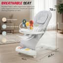 Baybee Nestra Rocker & Bouncer with Music & Light Kick Piano view 7